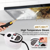 High Pressure Handheld Steam Cleaner For Home Kitchen Bathroom Car