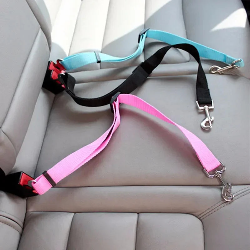 Adjustable Pet Cat Dog Car Seat Belt /Leashes