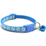 Foot Paw Print Bell Collar