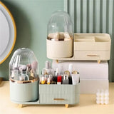 360° Rotating Makeup Organizer With Drawer