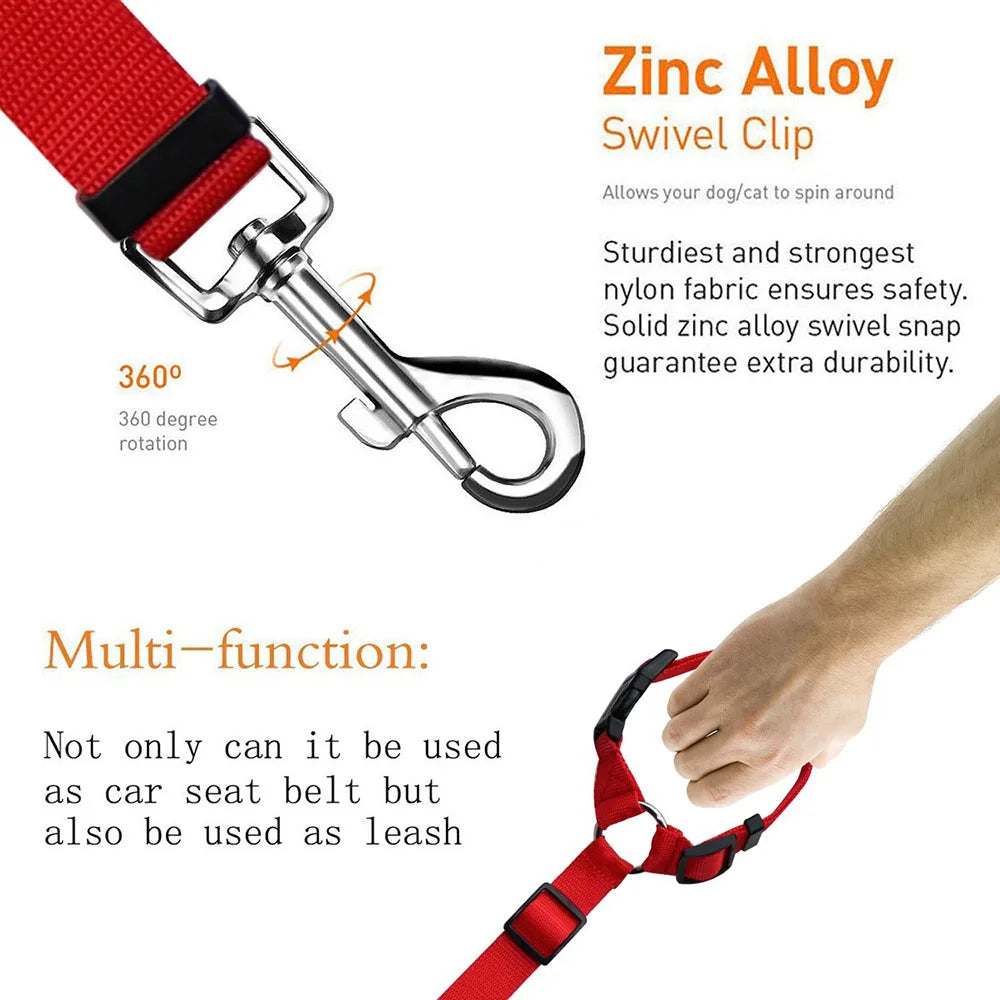 Pet Car Seat Belt Lead Leash