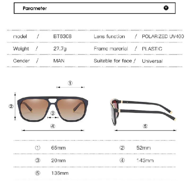 Unisex Luxury Polarized Sunglasses